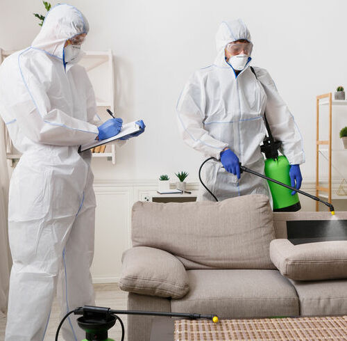 Technicians Clean up After a Death.