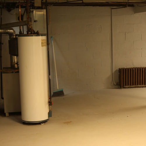 A Water Heater in a Basement